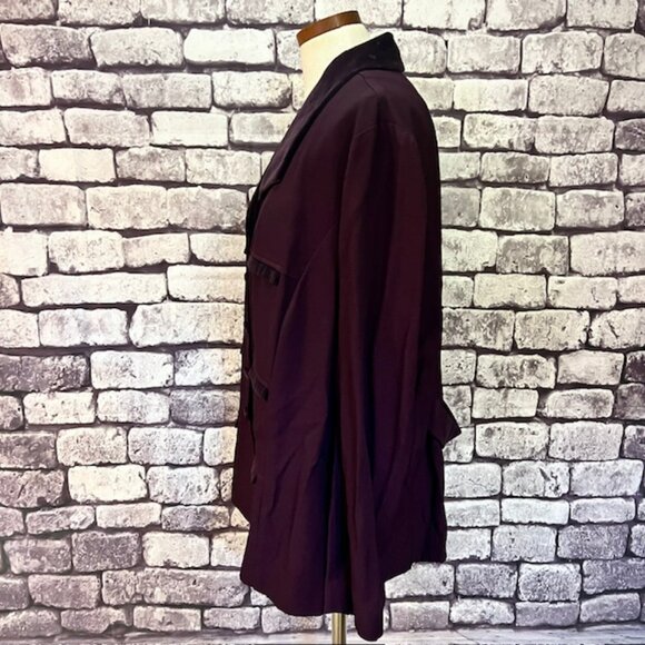 Dani Max Purple Button Down Long Sleeve Jacket Size 24WP - Picture 4 of 9